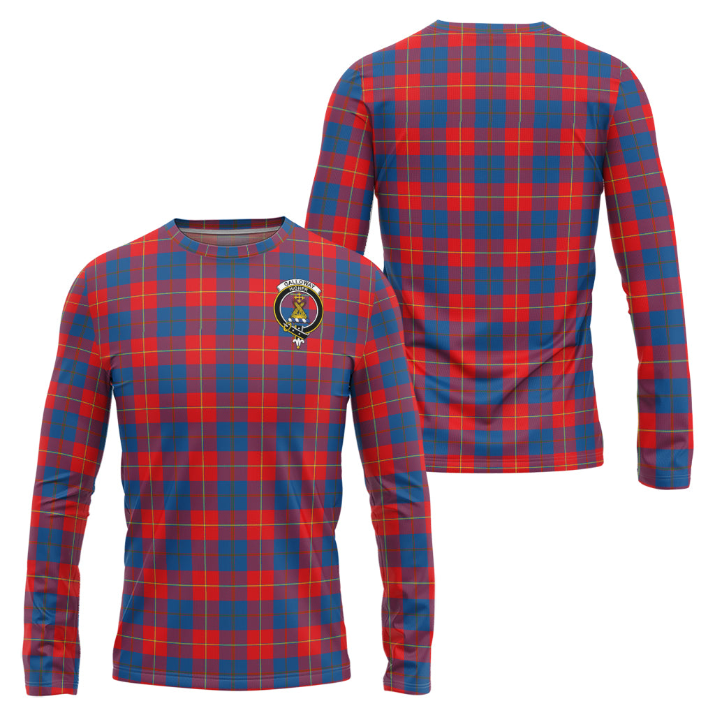 galloway-red-tartan-long-sleeve-t-shirt-with-family-crest