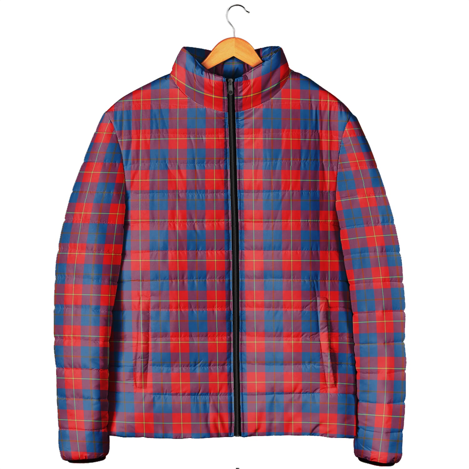 Galloway Red Tartan Padded Jacket - Tartanvibesclothing