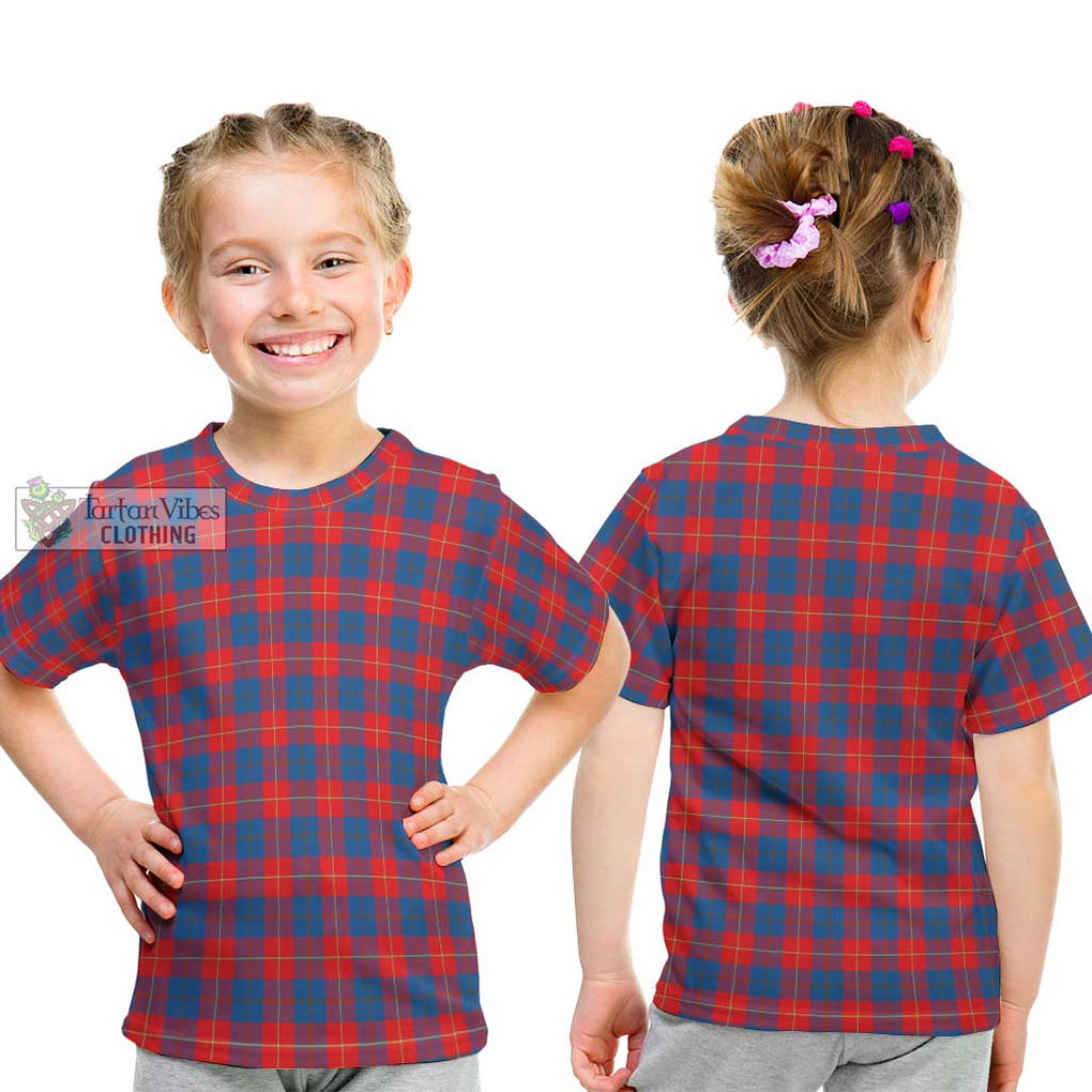 Galloway Red Tartan Kid T-Shirt Youth XL Size14 - Tartanvibesclothing Shop