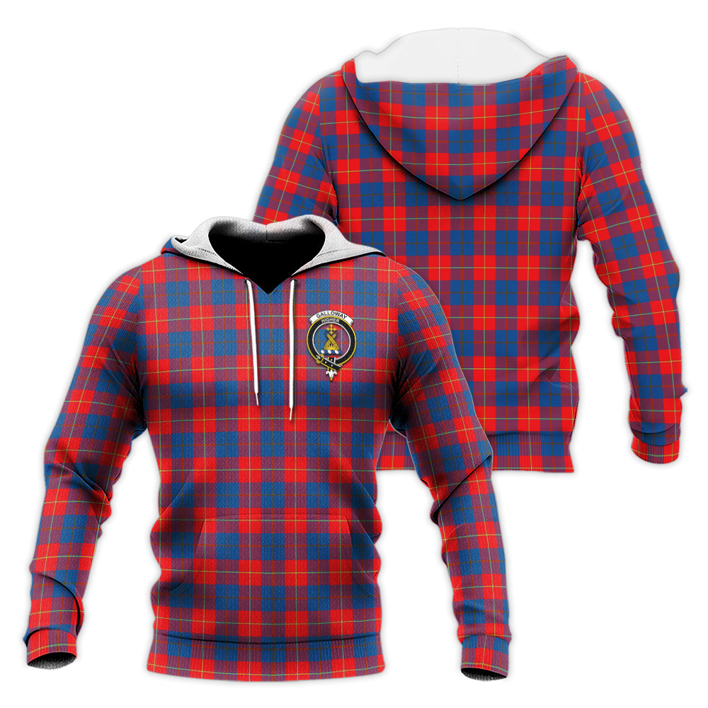 galloway-red-tartan-knitted-hoodie-with-family-crest