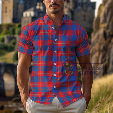 Galloway Red Tartan Cotton Hawaiian Shirt