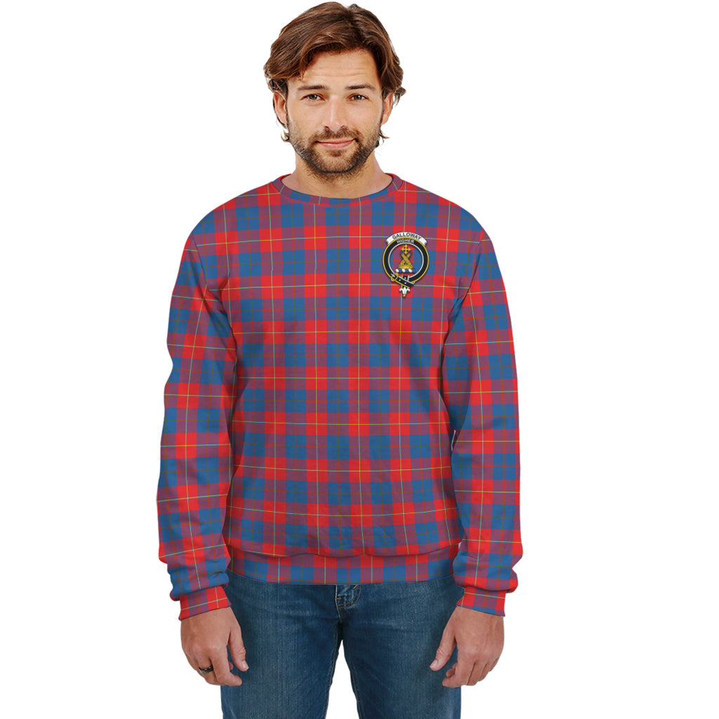 Galloway Red Tartan Sweatshirt with Family Crest Unisex - Tartan Vibes Clothing