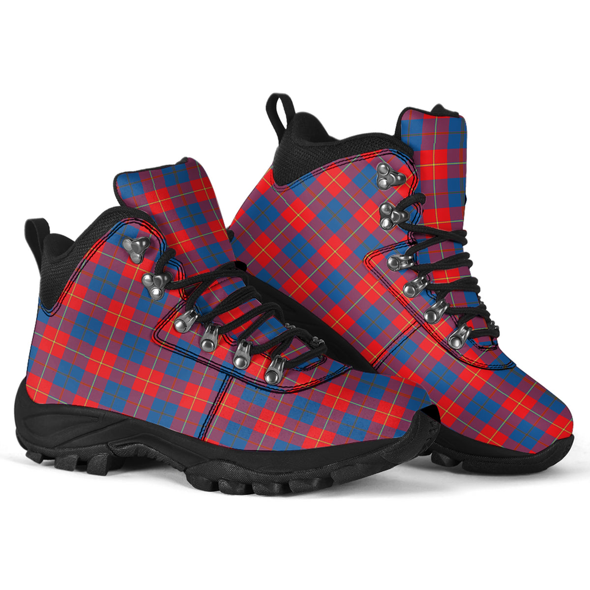 Galloway Red Tartan Alpine Boots - Tartanvibesclothing