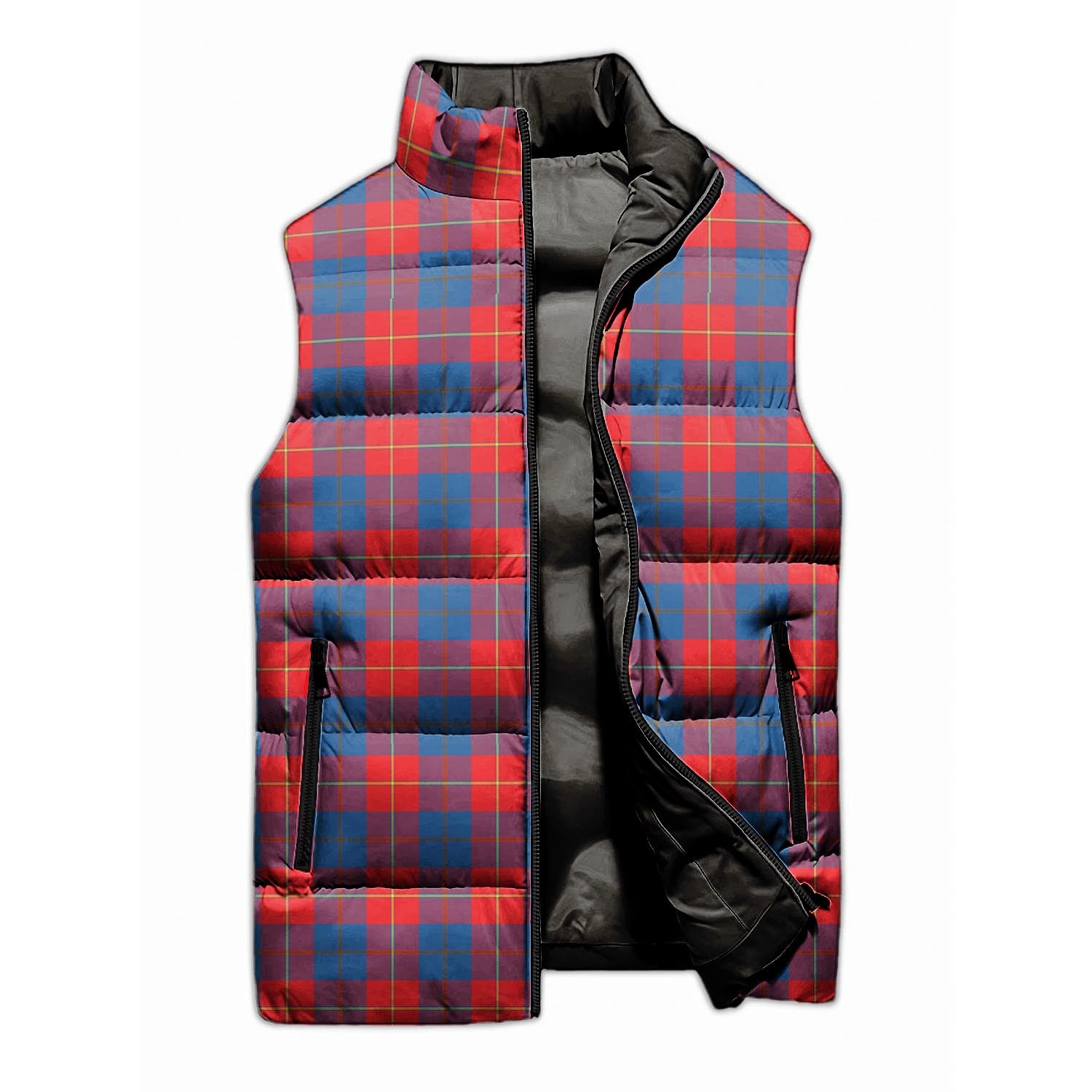 Galloway Red Tartan Sleeveless Puffer Jacket - Tartanvibesclothing