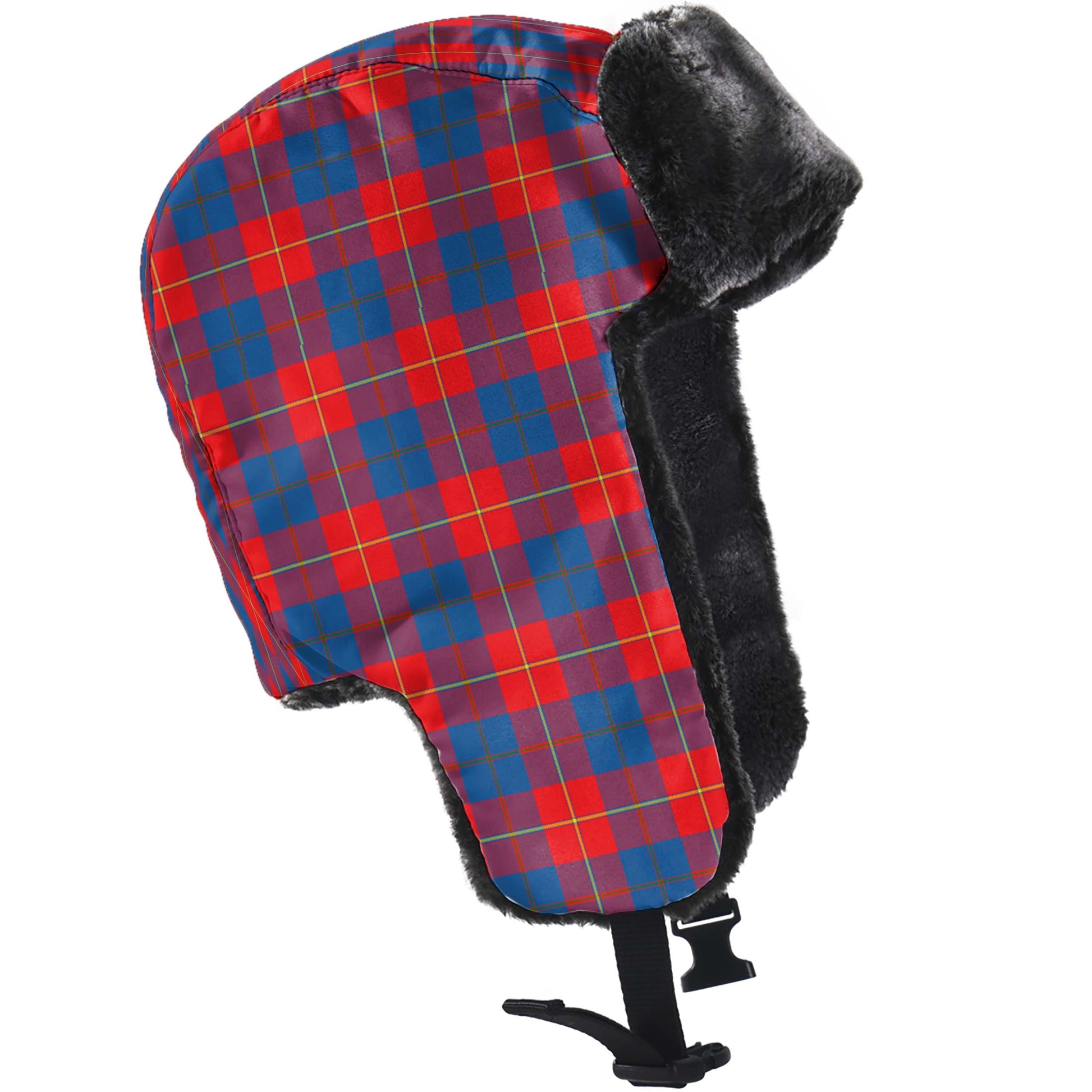 Galloway Red Tartan Winter Trapper Hat - Tartanvibesclothing