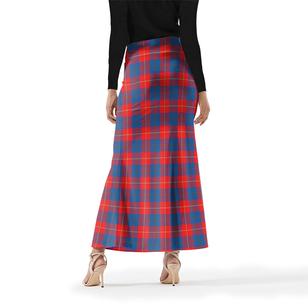 galloway-red-tartan-womens-full-length-skirt