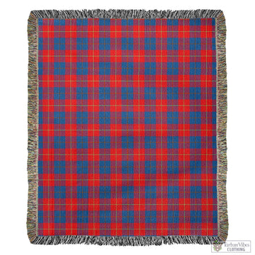 Galloway Red Tartan Woven Blanket