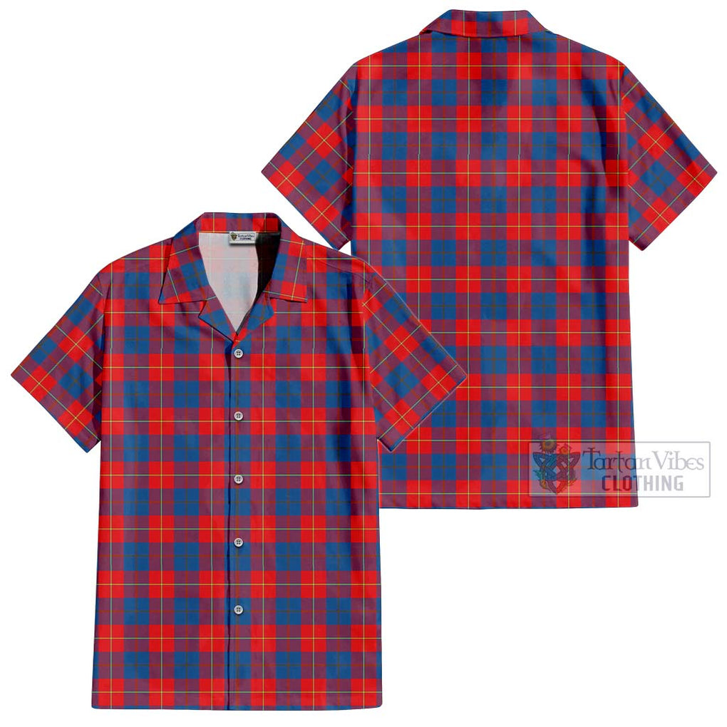 Galloway Red Tartan Cotton Hawaiian Shirt Kid - Tartanvibesclothing Shop