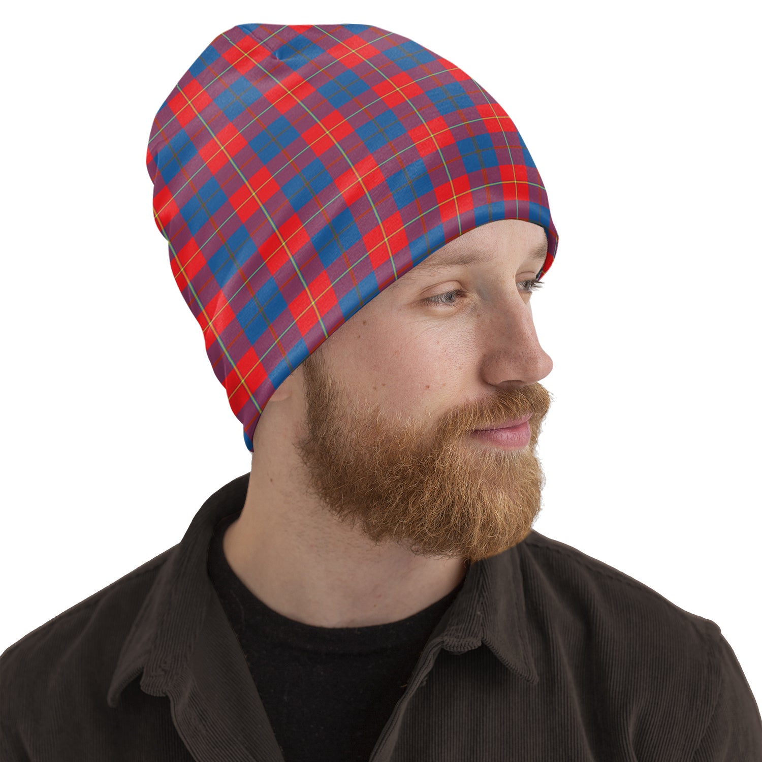 galloway-red-tartan-beanies-hat