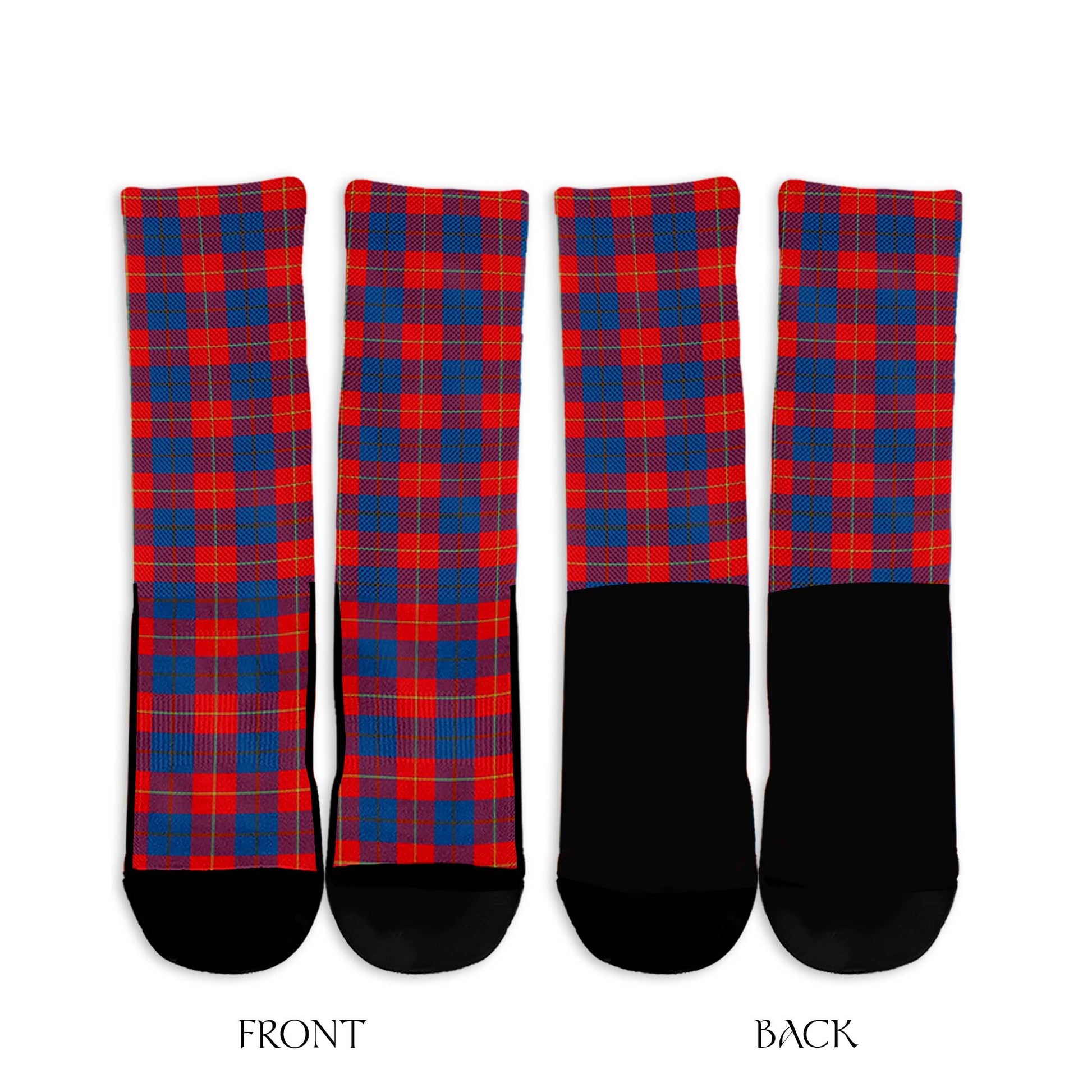 Galloway Red Tartan Crew Socks - Tartanvibesclothing