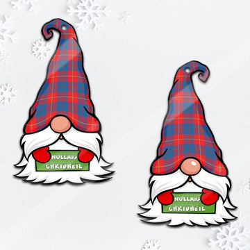 Galloway Red Gnome Christmas Ornament with His Tartan Christmas Hat