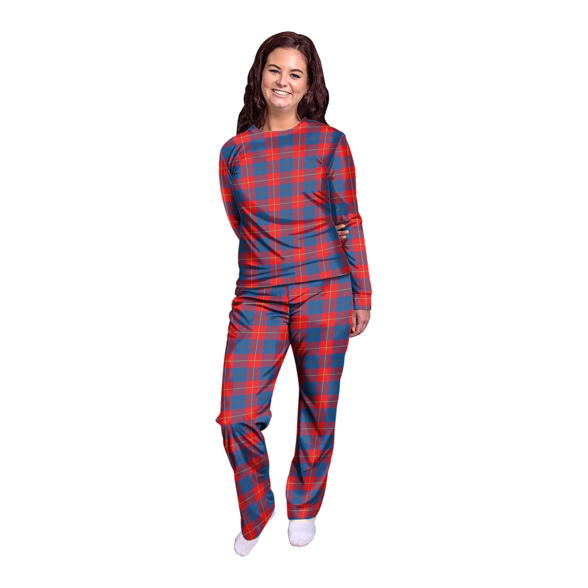 Galloway Red Tartan Pajamas Family Set - Tartanvibesclothing