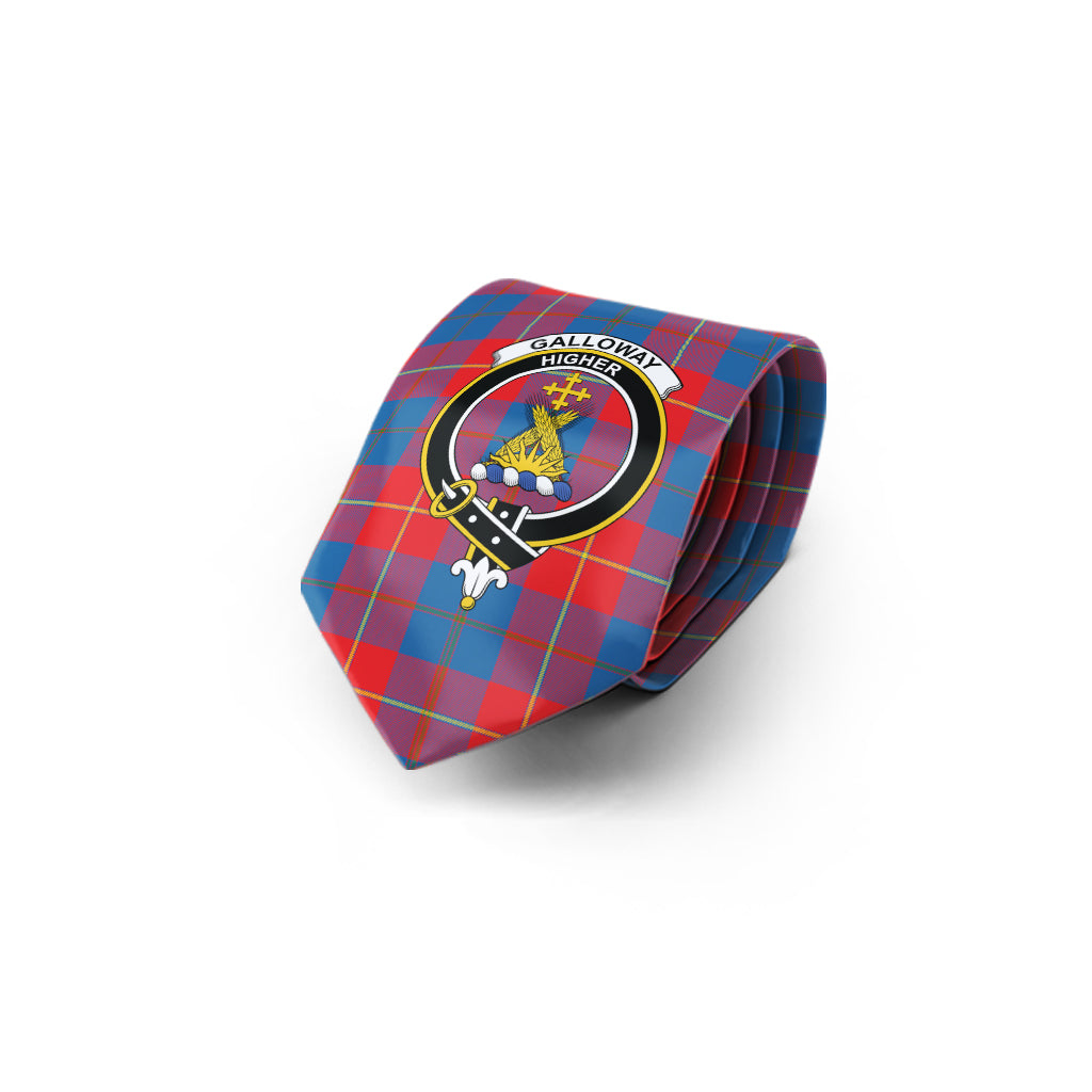 galloway-red-tartan-classic-necktie-with-family-crest