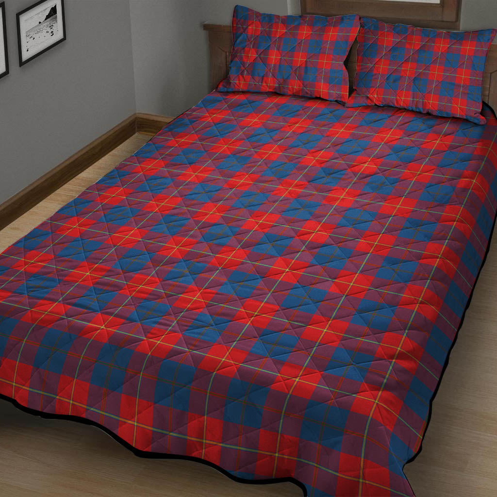 Galloway Red Tartan Quilt Bed Set - Tartanvibesclothing