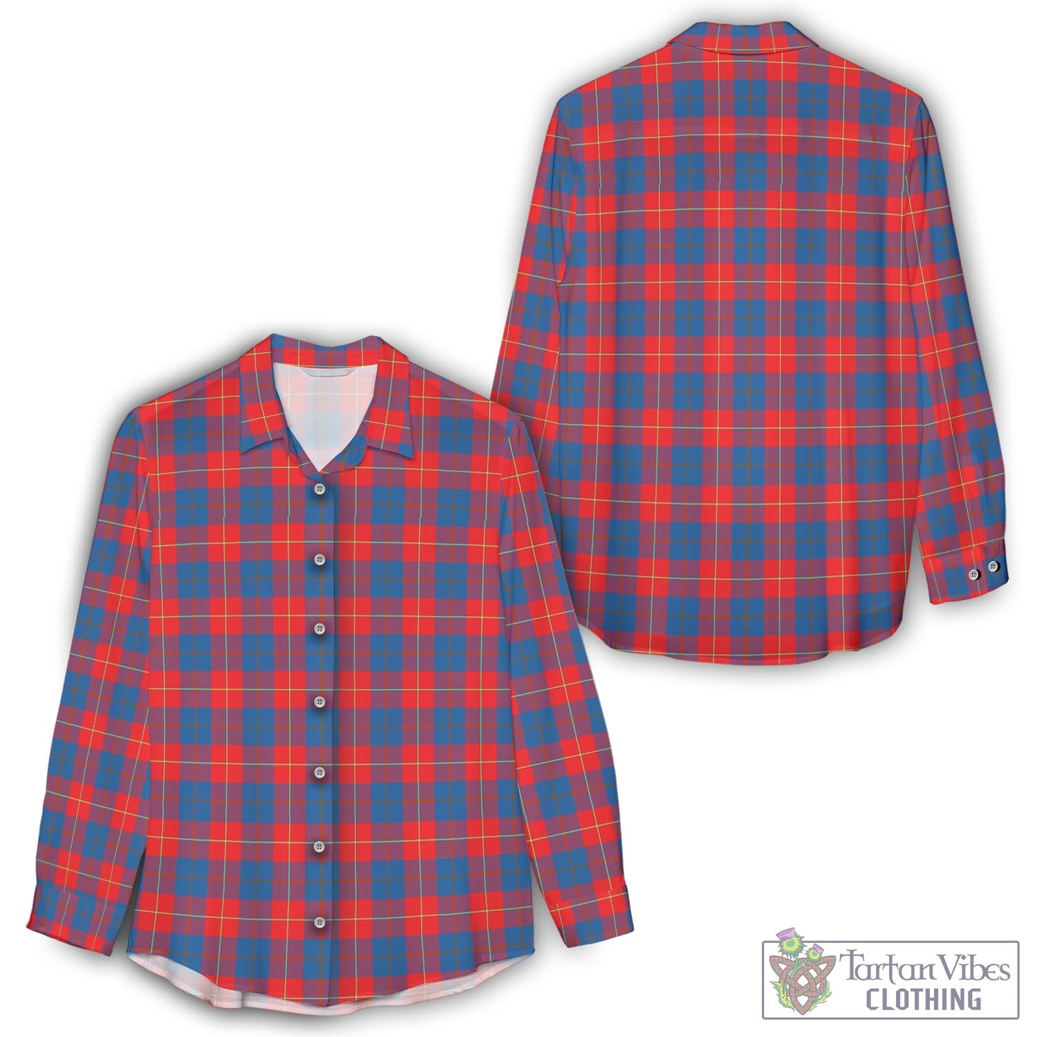 Galloway Red Tartan Womens Casual Shirt