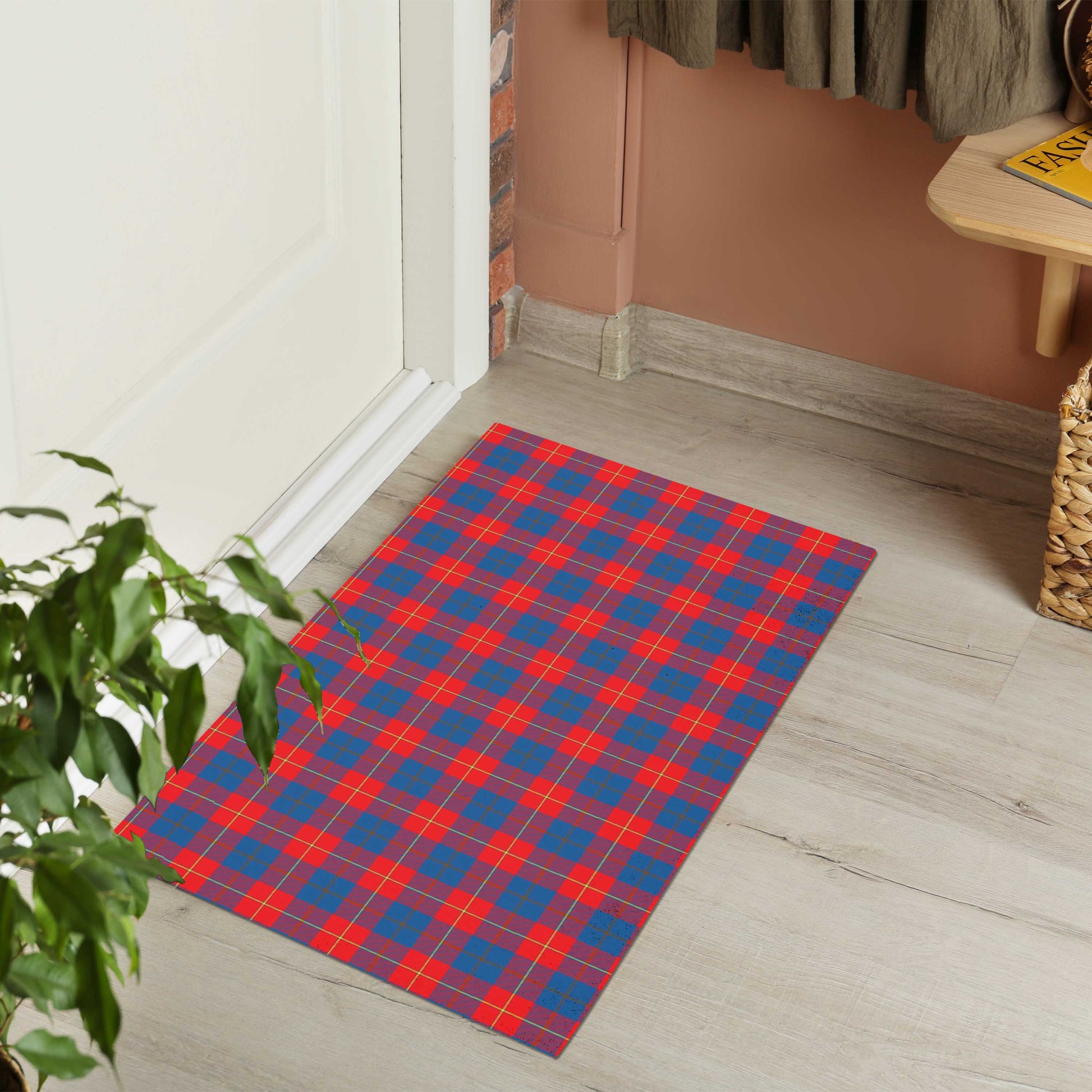 Galloway Red Tartan Door Mat - Tartanvibesclothing