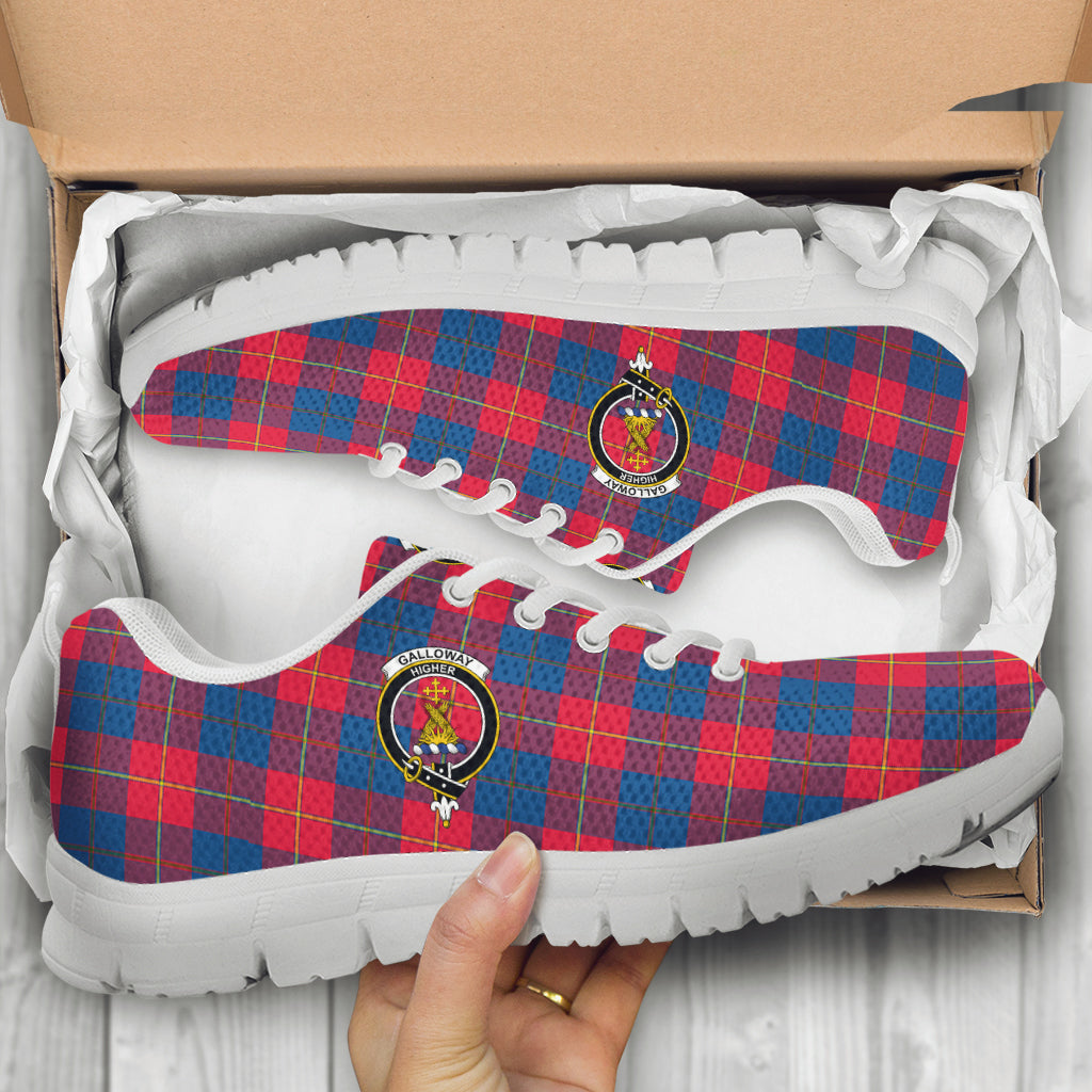 galloway-red-tartan-sneakers-with-family-crest