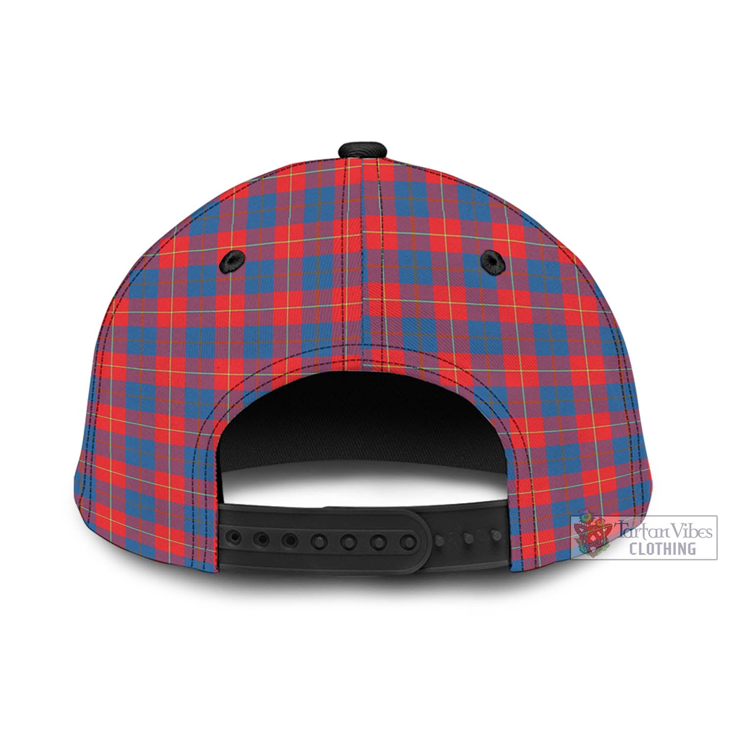 Tartan Vibes Clothing Galloway Red Tartan Classic Cap with Family Crest In Me Style