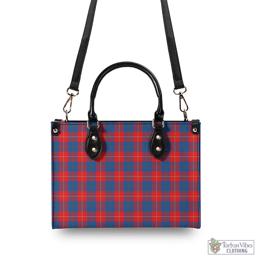 Tartan Vibes Clothing Galloway Red Tartan Luxury Leather Handbags