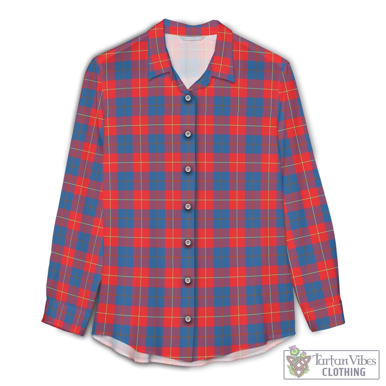 Galloway Red Tartan Womens Casual Shirt