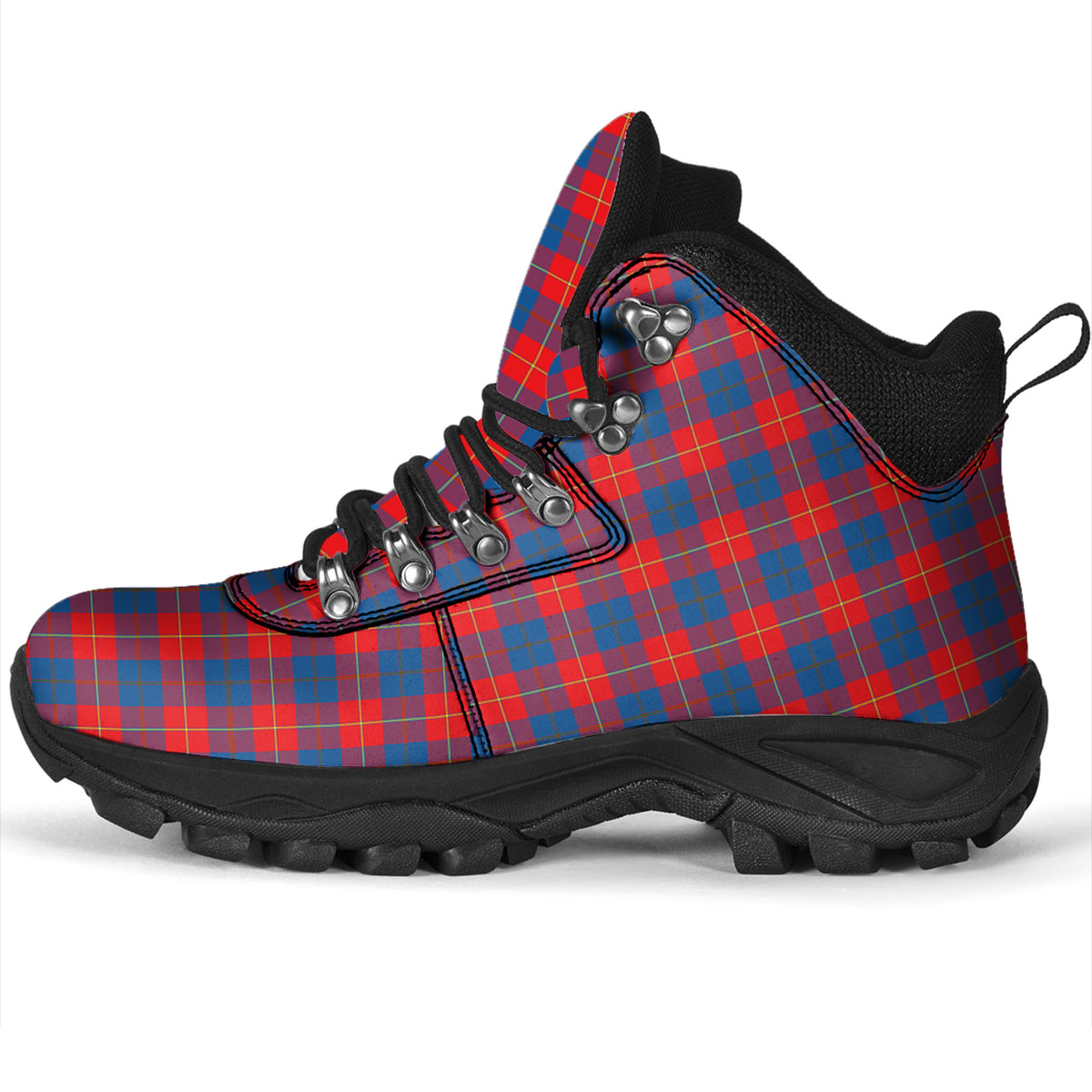 Galloway Red Tartan Alpine Boots - Tartanvibesclothing