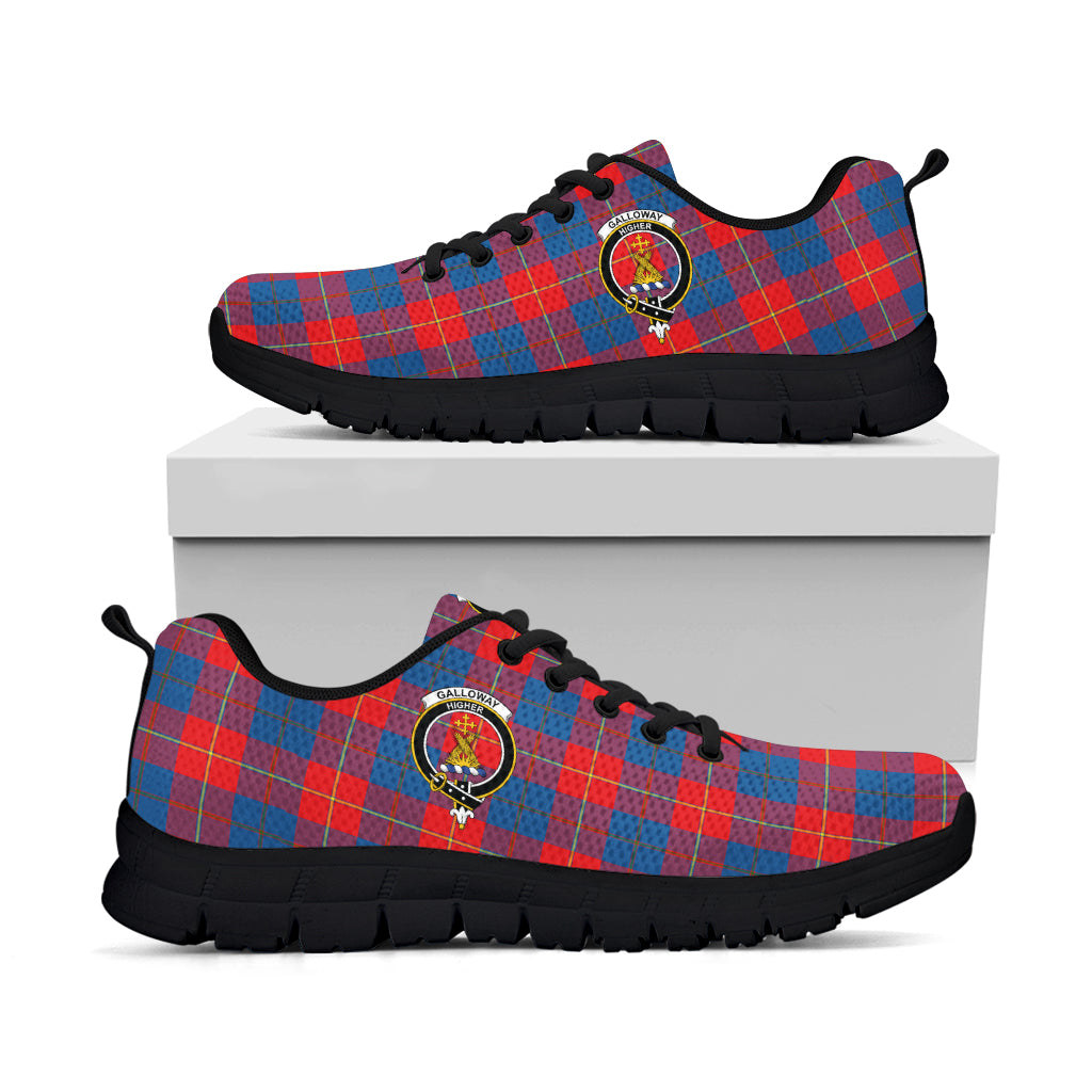 galloway-red-tartan-sneakers-with-family-crest