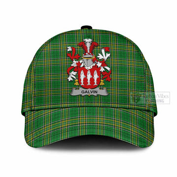 Galvin Irish Clan Tartan Classic Cap with Coat of Arms