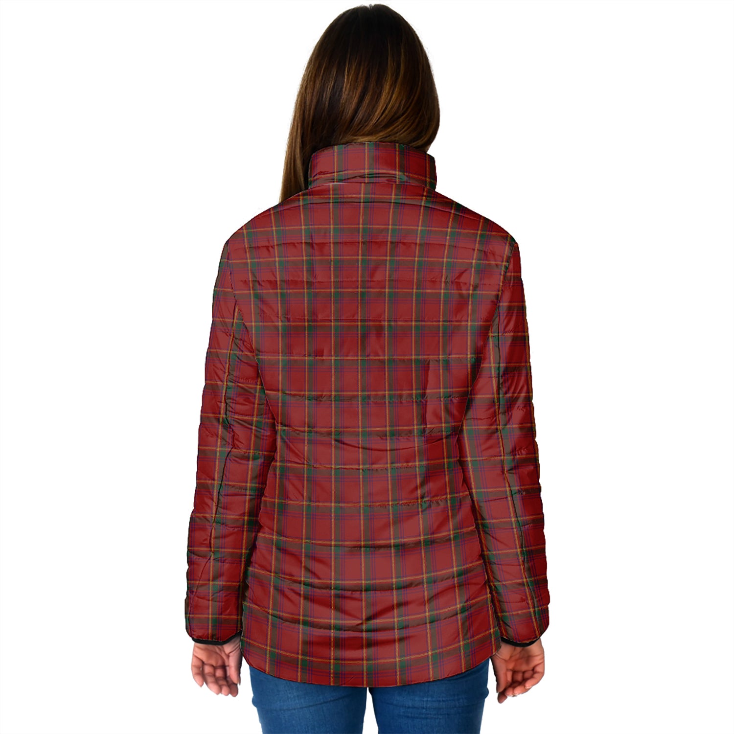 Galway County Ireland Tartan Padded Jacket - Tartan Vibes Clothing