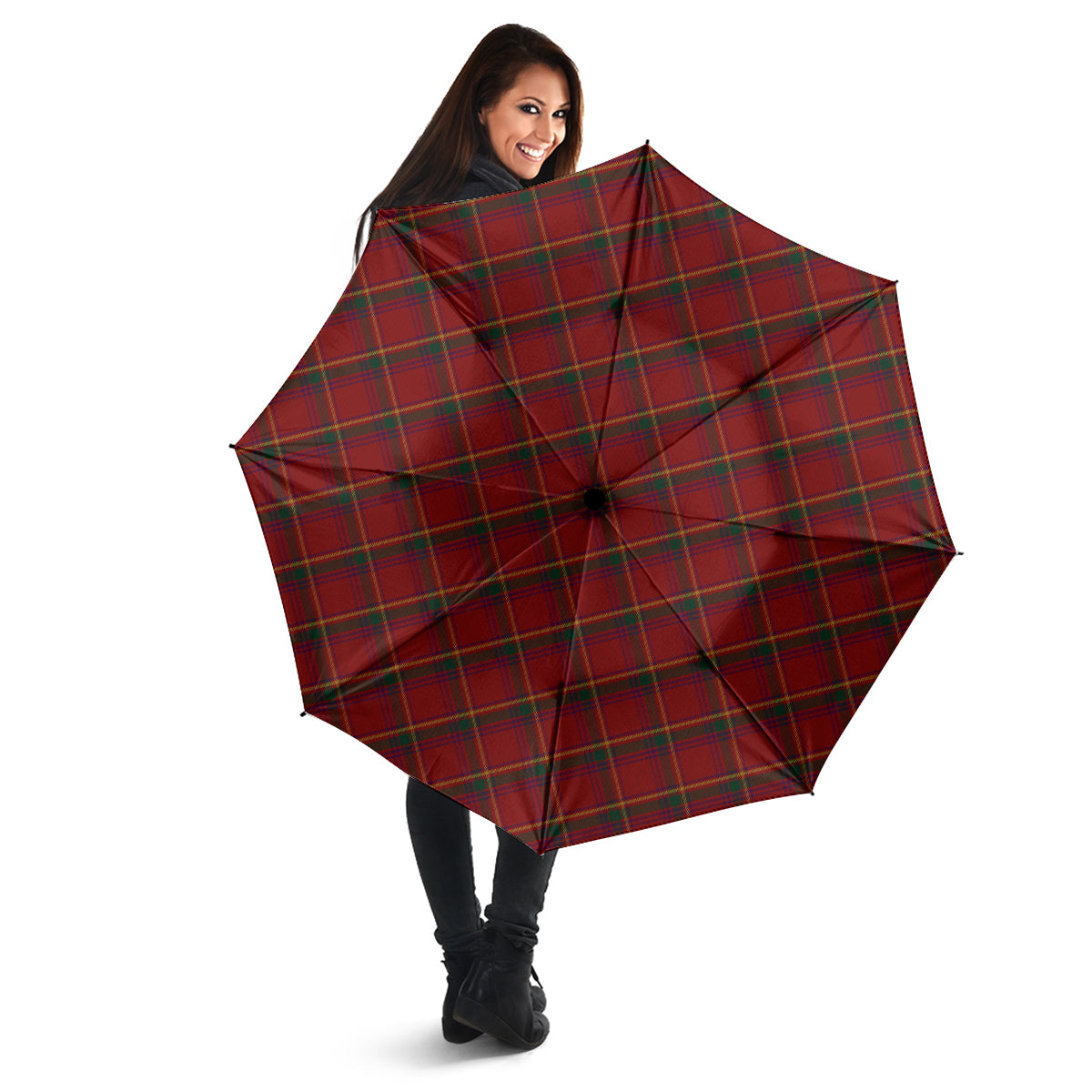 Galway County Ireland Tartan Umbrella - Tartan Vibes Clothing