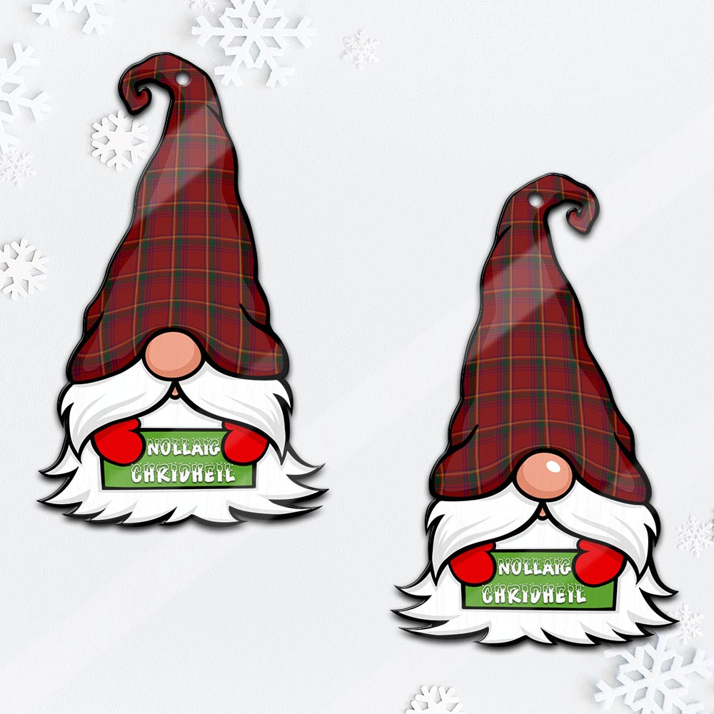 Galway County Ireland Gnome Christmas Ornament with His Tartan Christmas Hat - Tartan Vibes Clothing