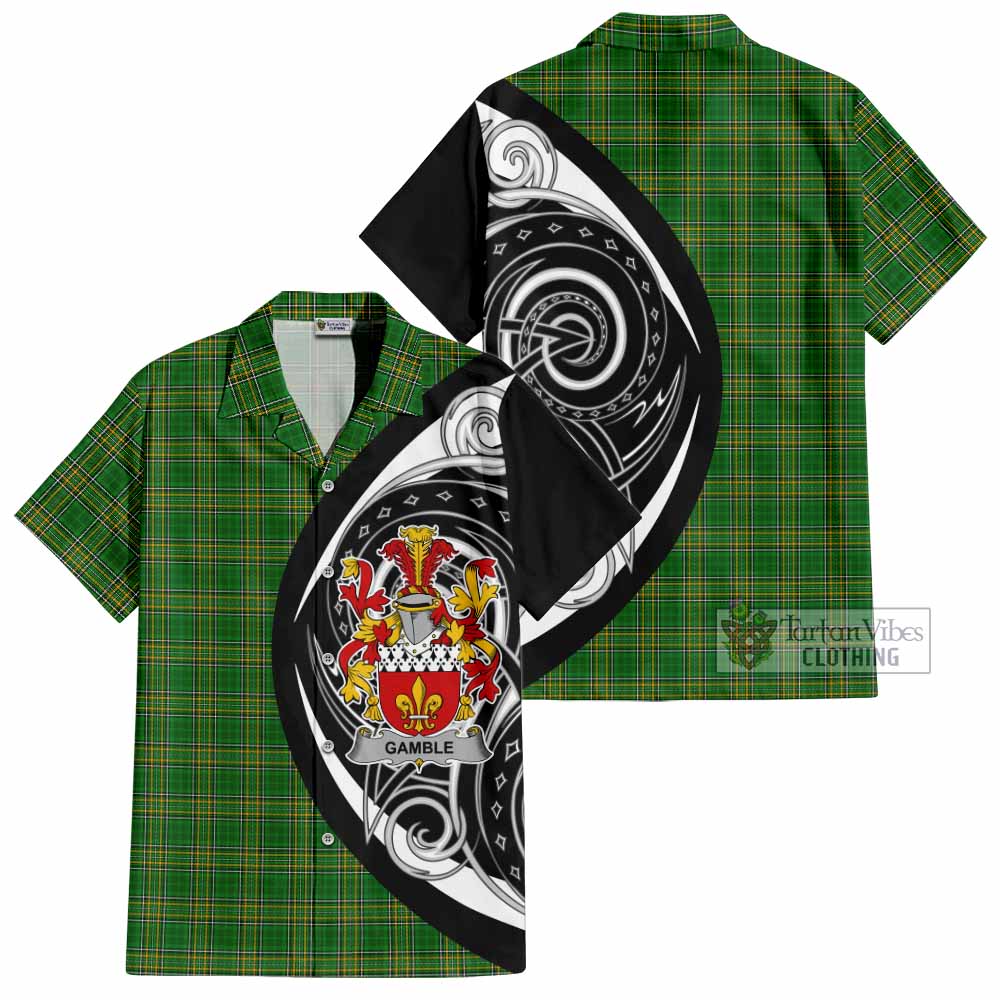 Gamble Irish Clan Hawaiian Shirt Celtic Circle Style - Tartan Vibes Clothing