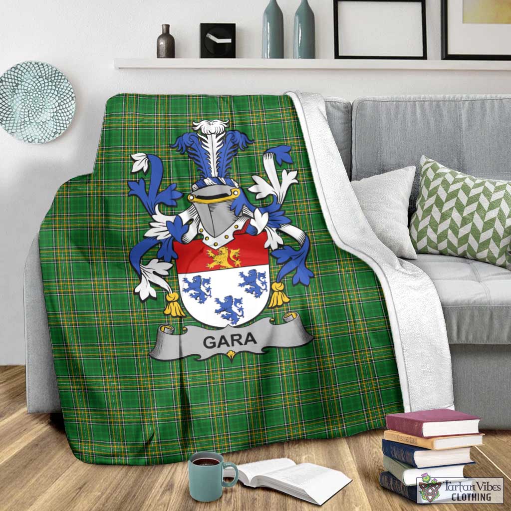 Gara Irish Clan Tartan Blanket with Coat of Arms - Tartan Vibes Clothing