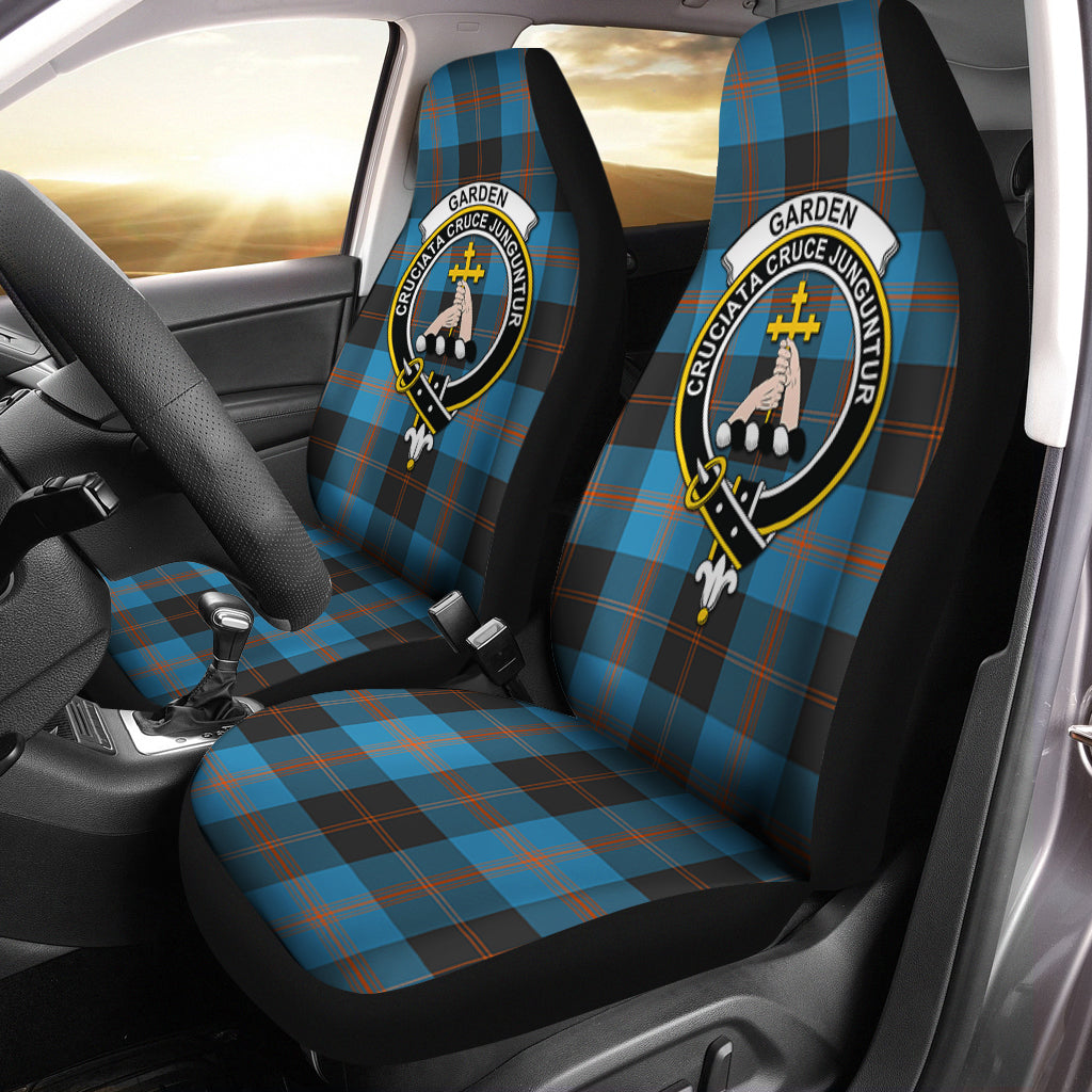 Garden Tartan Car Seat Cover with Family Crest One Size - Tartanvibesclothing