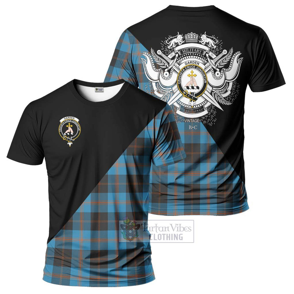 Garden (Gardyne) Tartan T-Shirt with Family Crest and Military Logo Style Kid's Shirt - Tartanvibesclothing Shop