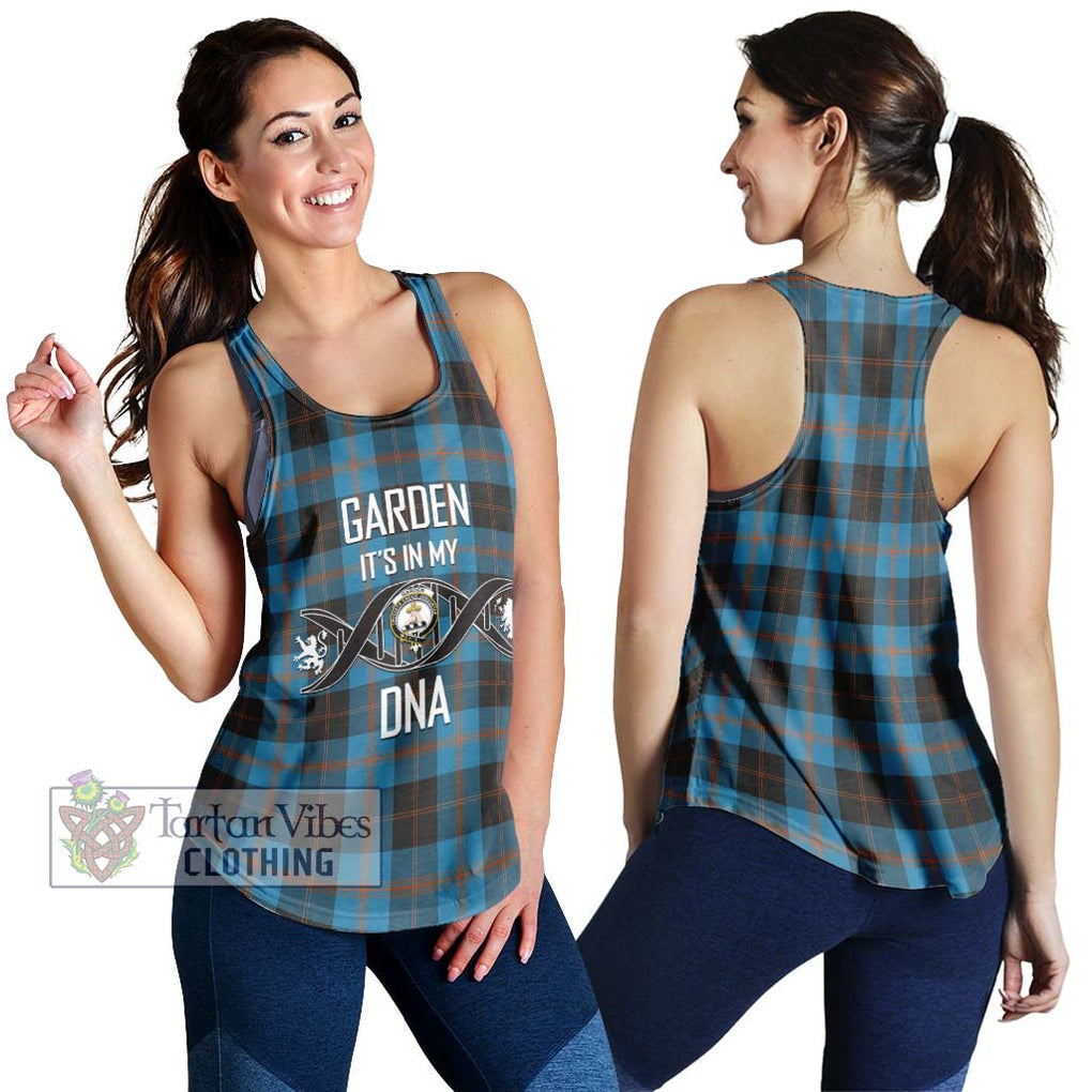 Garden (Gardyne) Tartan Women's Racerback Tanks with Family Crest DNA In Me Style 4XL - Tartanvibesclothing Shop