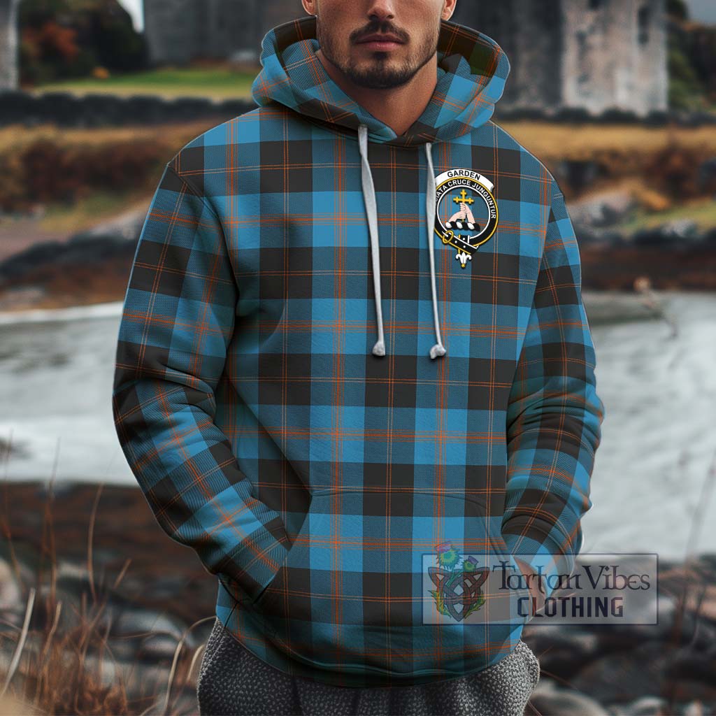 Tartan Vibes Clothing Garden Tartan Cotton Hoodie with Family Crest