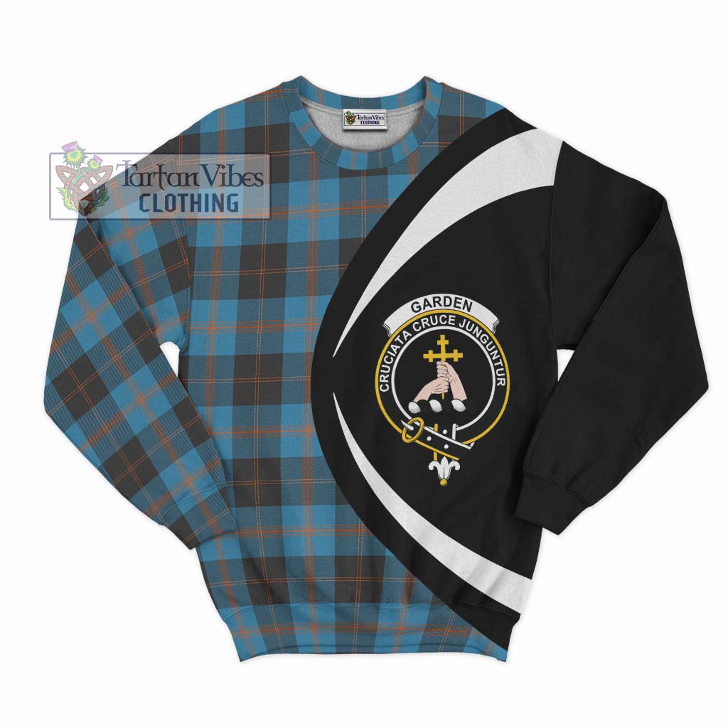 Garden (Gardyne) Tartan Sweatshirt with Family Crest Circle Style Unisex - Tartan Vibes Clothing