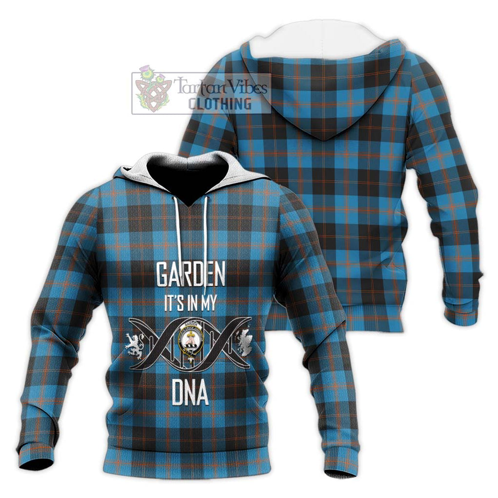 Garden (Gardyne) Tartan Knitted Hoodie with Family Crest DNA In Me Style Unisex Knitted Pullover Hoodie - Tartanvibesclothing Shop