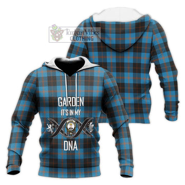 Garden (Gardyne) Tartan Knitted Hoodie with Family Crest DNA In Me Style