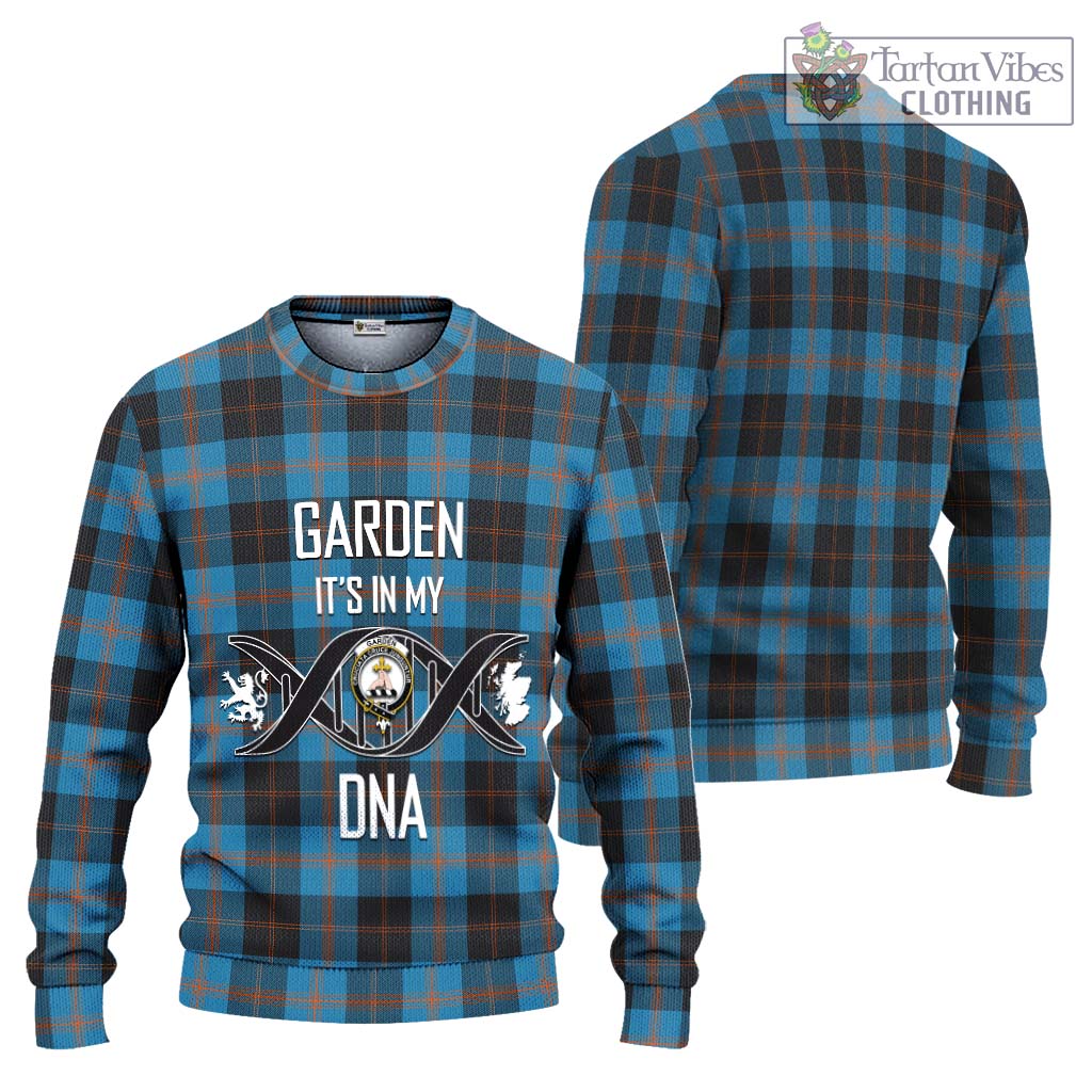 Tartan Vibes Clothing Garden Tartan Knitted Sweater with Family Crest DNA In Me Style