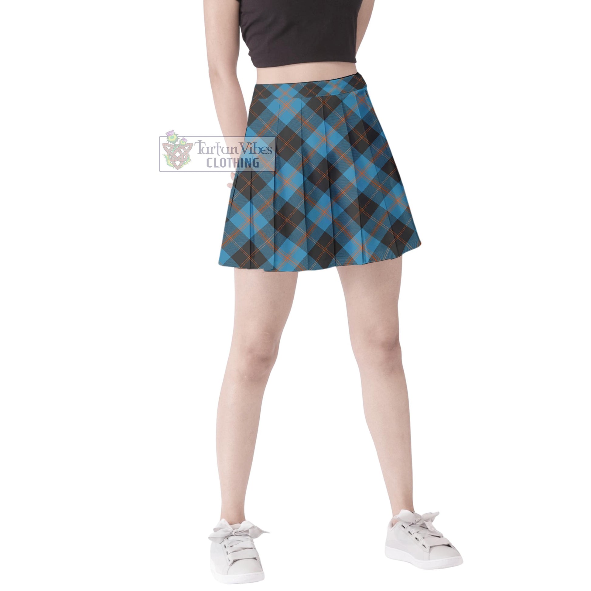 Tartan Vibes Clothing Garden Tartan Women's Plated Mini Skirt