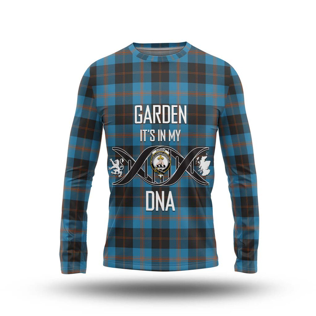 Garden (Gardyne) Tartan Long Sleeve T-Shirt with Family Crest DNA In Me Style Unisex - Tartanvibesclothing Shop