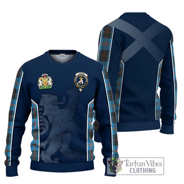 Garden (Gardyne) Tartan Ugly Sweater with Family Crest and Lion Rampant Vibes Sport Style