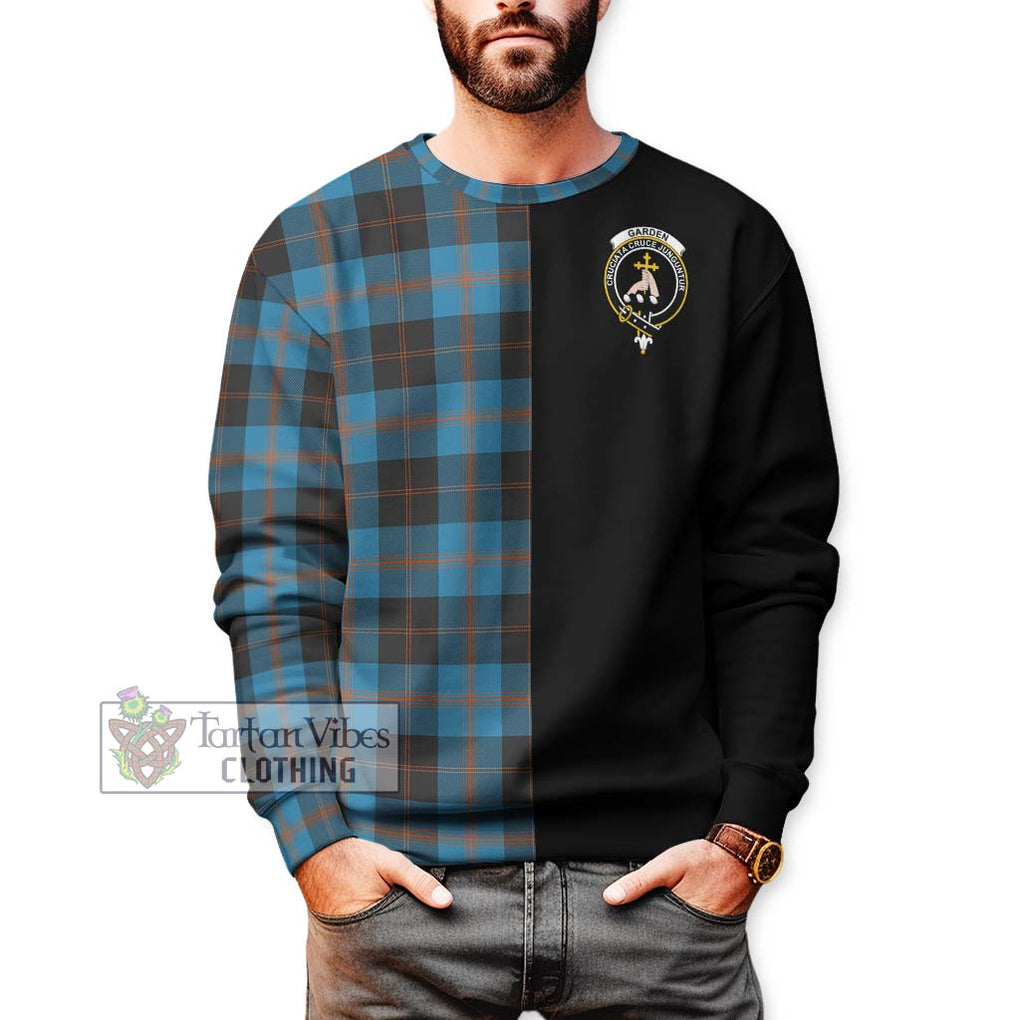 Garden (Gardyne) Tartan Sweatshirt with Family Crest and Half Of Me Style Unisex - Tartanvibesclothing Shop