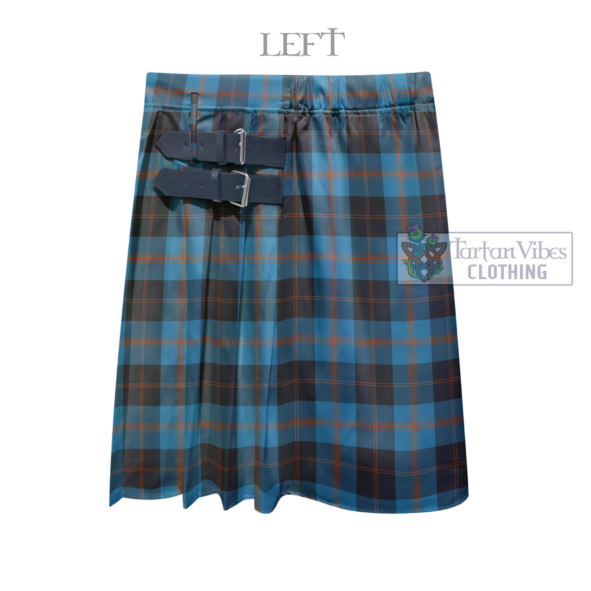 Tartan Vibes Clothing Garden Tartan Men's Pleated Skirt - Fashion Casual Retro Scottish Style