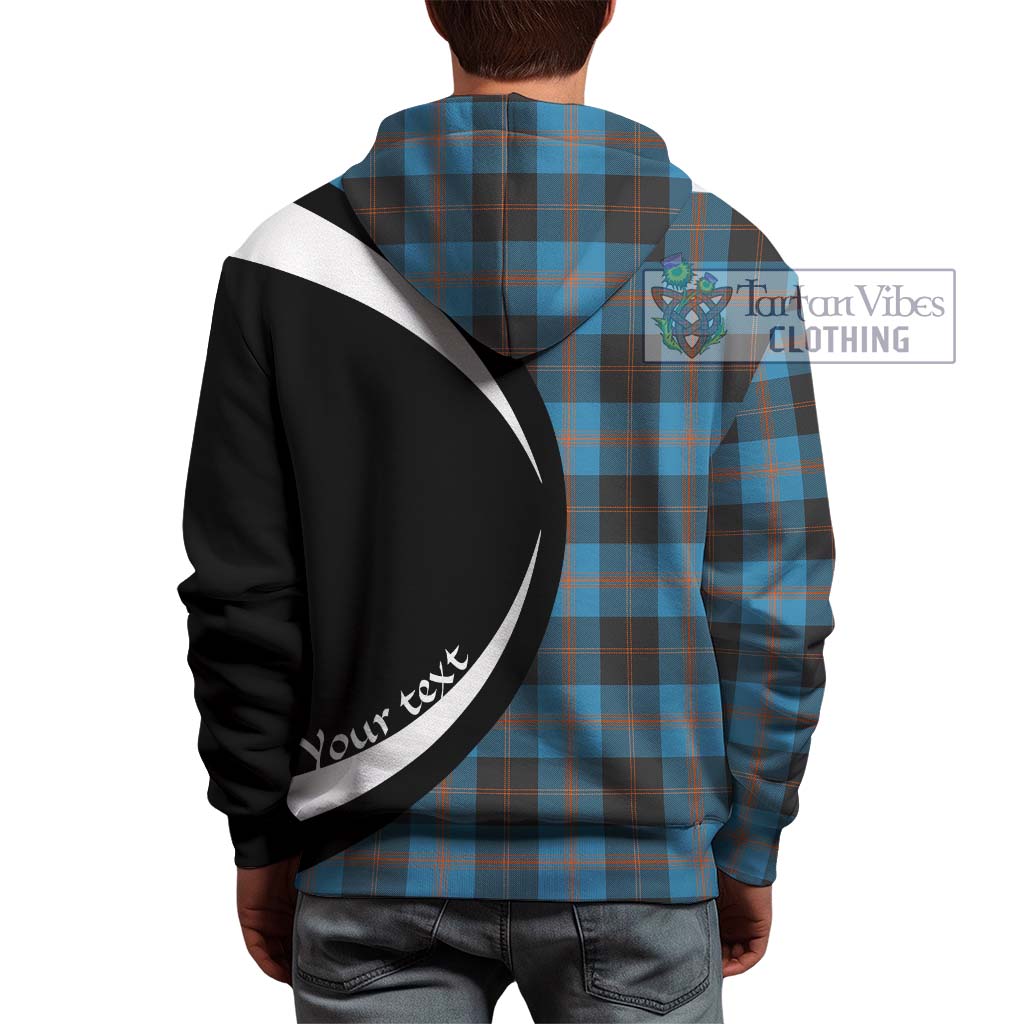 Tartan Vibes Clothing Garden Tartan Hoodie with Family Crest Circle Style