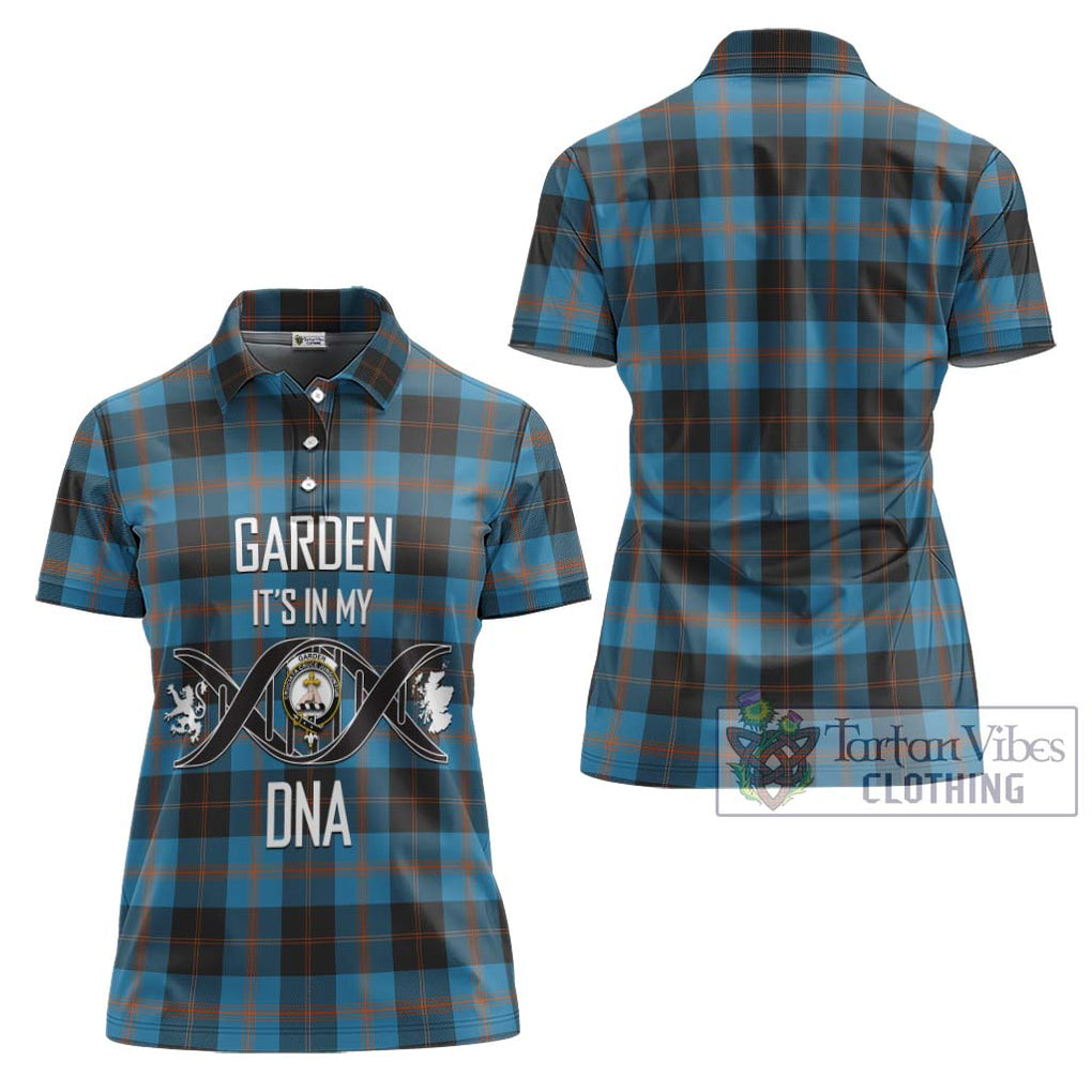 Garden (Gardyne) Tartan Women's Polo Shirt with Family Crest DNA In Me Style - Tartanvibesclothing Shop