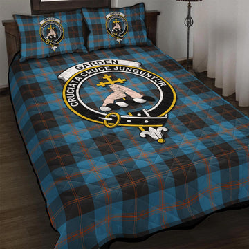 Garden Tartan Quilt Bed Set with Family Crest