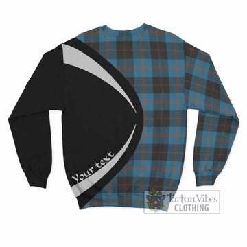 Garden (Gardyne) Tartan Sweatshirt with Family Crest Circle Style