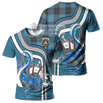 Garden (Gardyne) Tartan T-Shirt with Epic Bagpipe Style